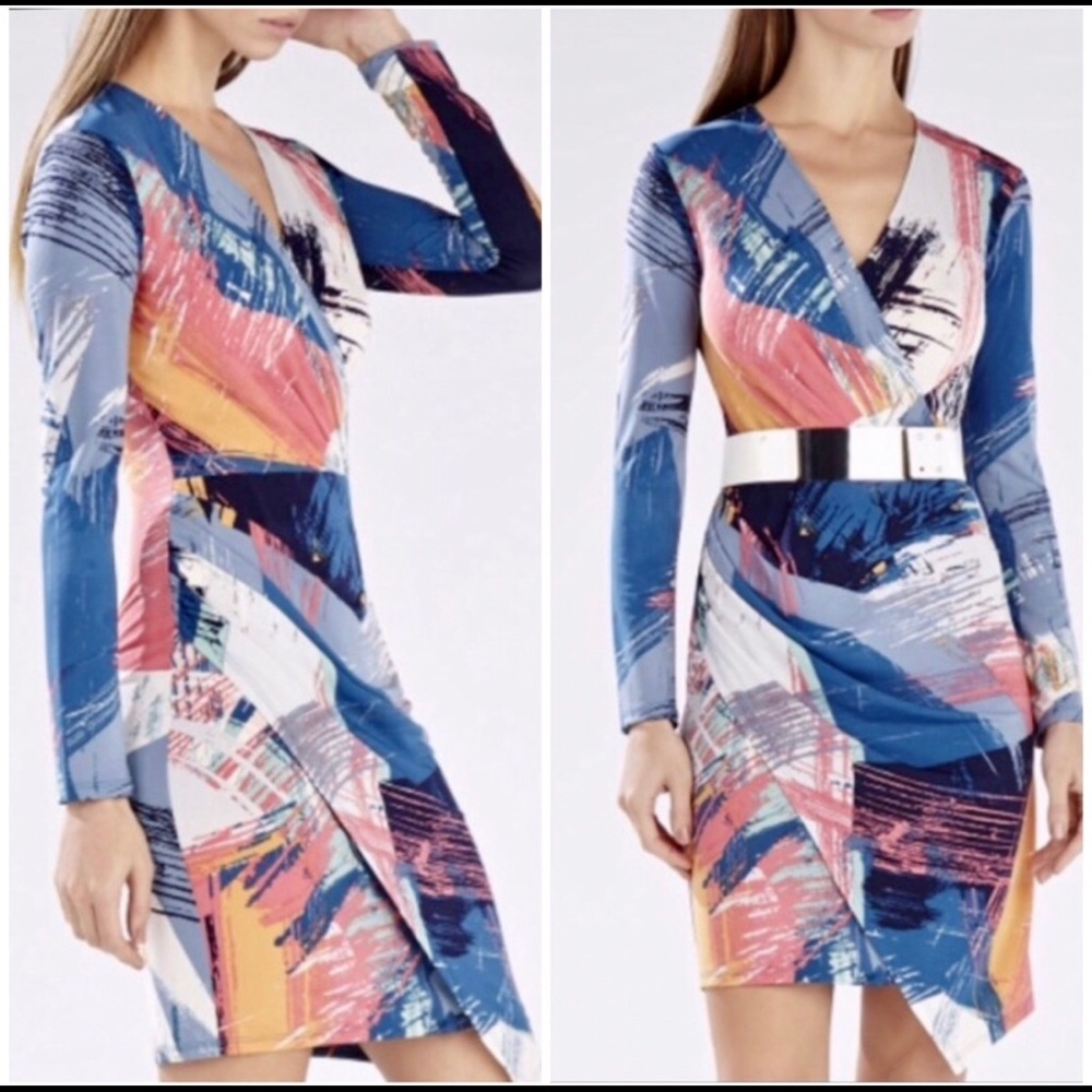New BCBG Maxazria Blayr Asymmetrical Dress